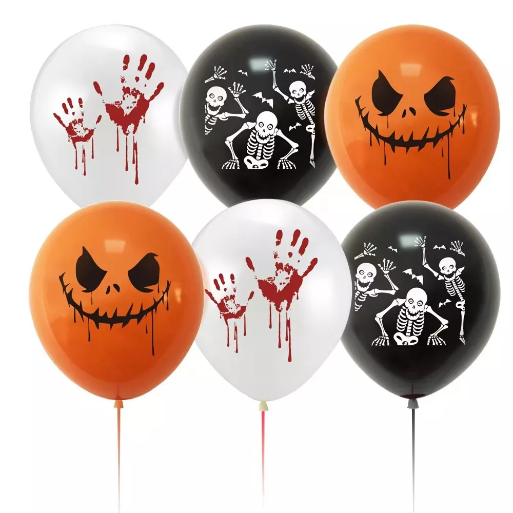 Halloween Printed Latex Balloons