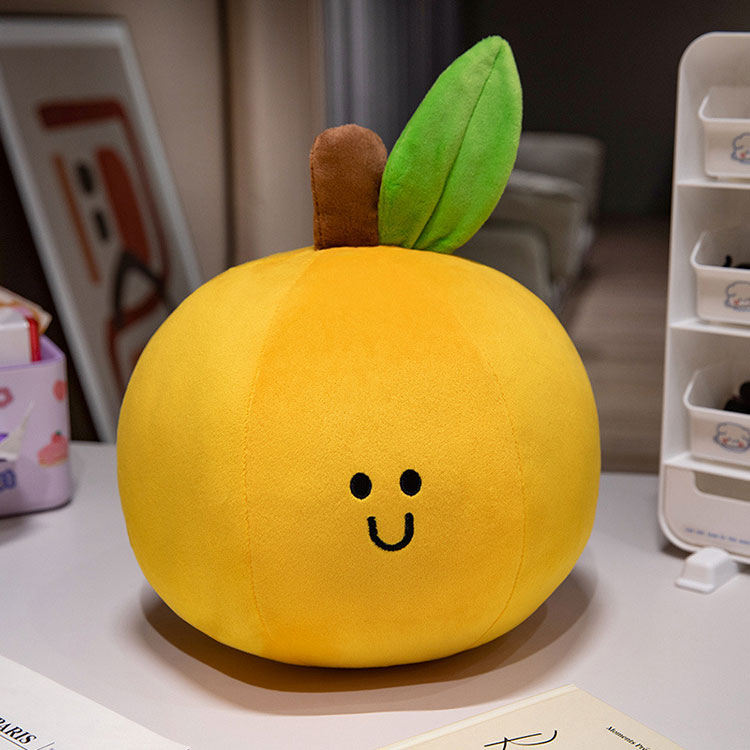 ของเล่นตุ๊กตาสีส้มอ่อนที่ไม่หลุดร่วง